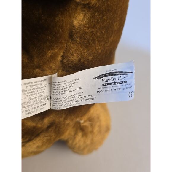 15” Cartoon Network Scooby Doo Plush Sitting Play By Play 1998 Soft - Picture 9 of 11